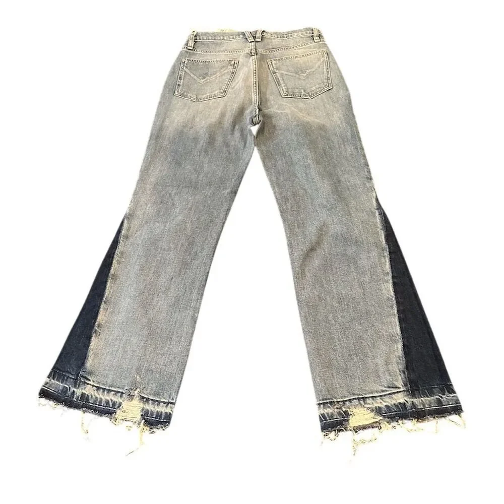 Hudson Faye Hrm Women's Wide-Leg Distressed Jeans Medium Blue Size M - Picture 8 of 15